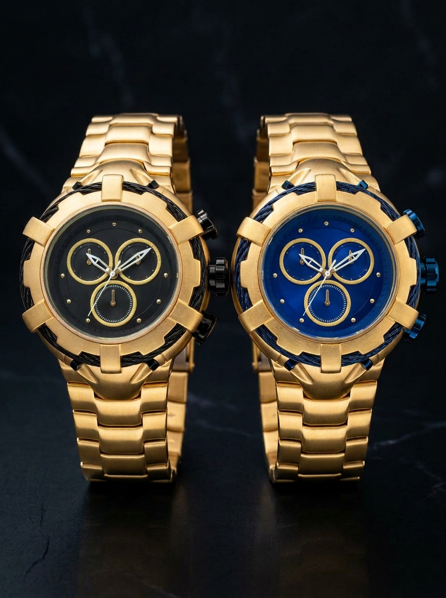 Relógio Dourado Sport