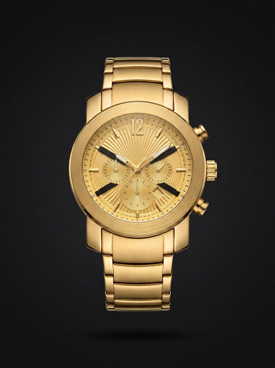 Relógio Dourado Classic